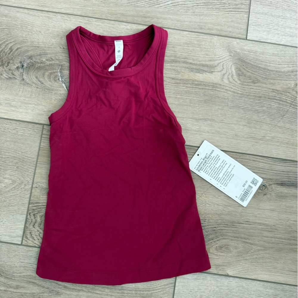 Lululemon Athletica Red Tank Top